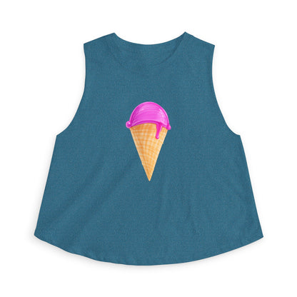 Ice Cream Cone Crop Top