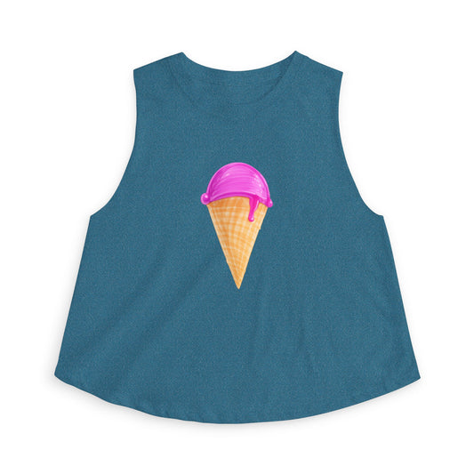 Ice Cream Cone Crop Top
