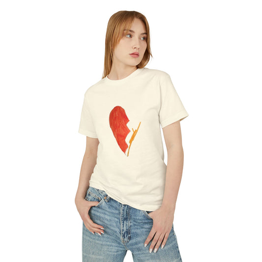 Broken Heart Watercolor PREMIUM T-SHIRT
