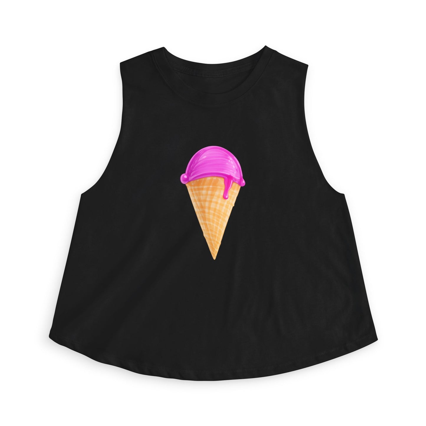 Ice Cream Cone Crop Top