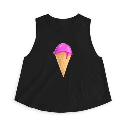 Ice Cream Cone Crop Top