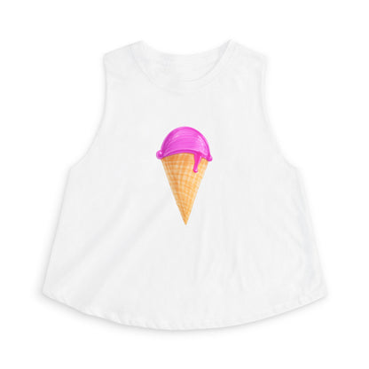 Ice Cream Cone Crop Top