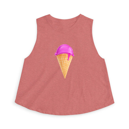 Ice Cream Cone Crop Top