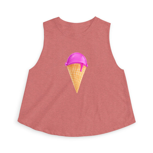 Ice Cream Cone Crop Top